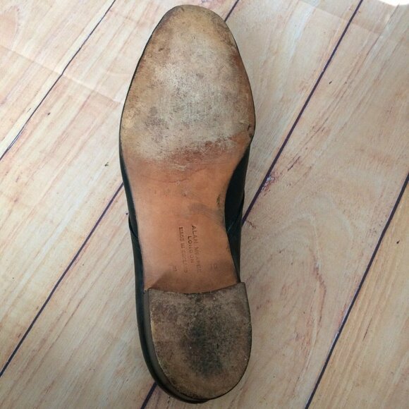 1 shoe Alan McAfee London Made In England Men Black Size 10 E Single Shoe Right - Picture 6 of 8